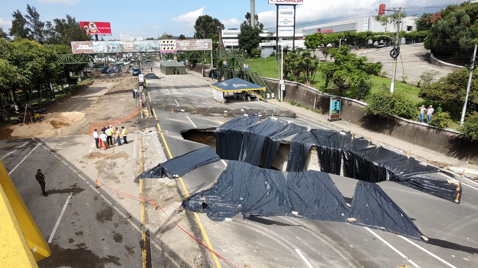 Hundimiento en el Kilómetro 15