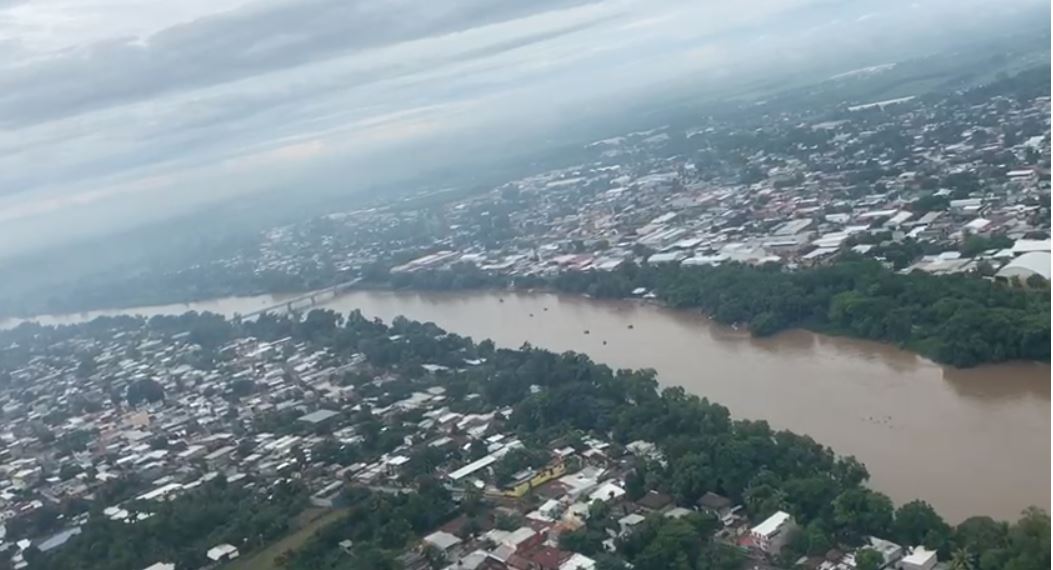 Imágenes: ríos aumentan su cauce en el país debido a las fuertes lluvias y así se ven desde el aire