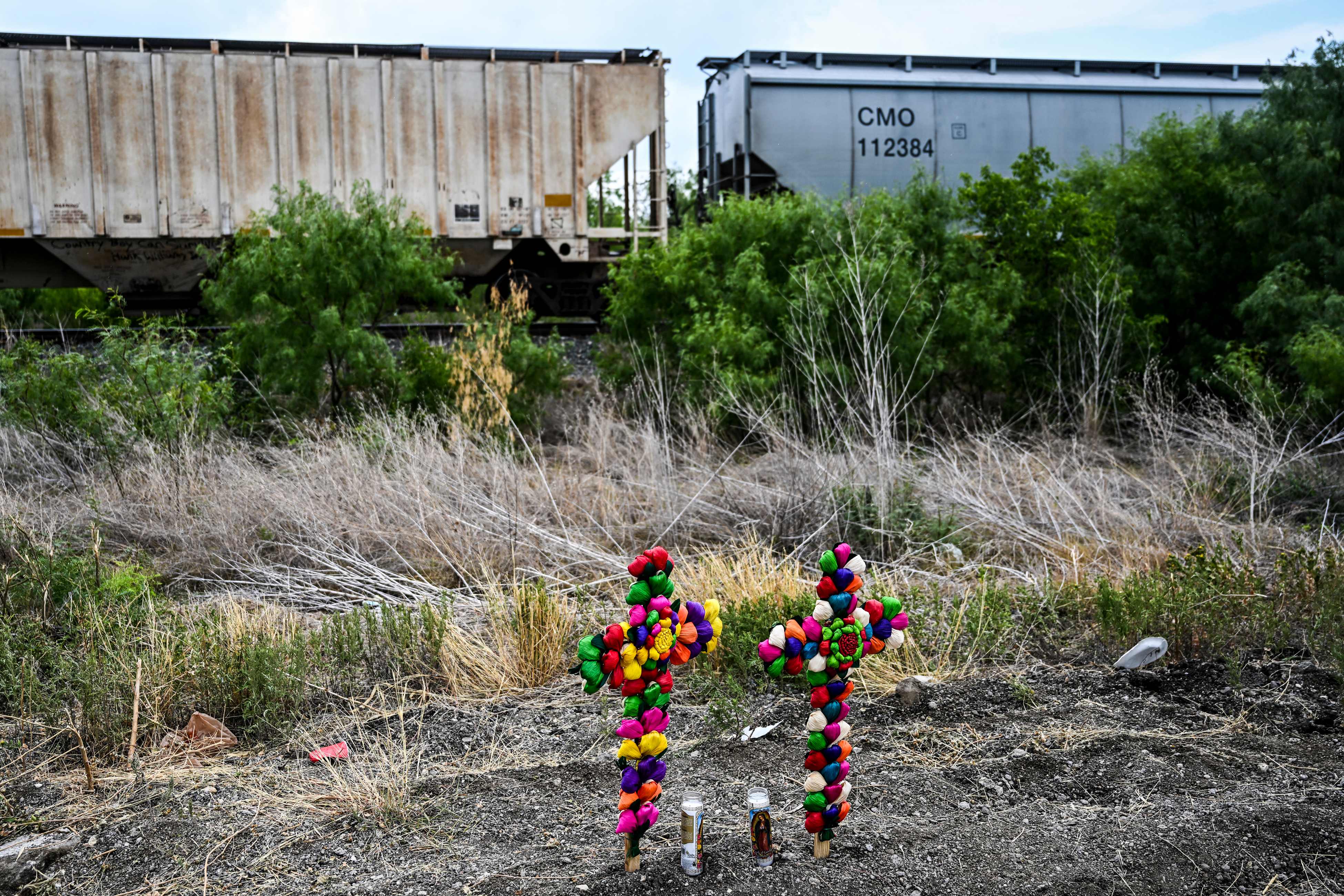 Migrantes abandonados en Texas