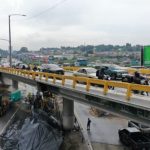 Se registran retumbos en la zona del hundimiento de Villa Nueva y el puente podría tener daños y está en riesgo