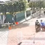 Fuerte choque entre dos motoristas en Amatitlán queda grabado en video