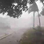 Los videos que muestran cuando fuertes vientos desprenden techos en San Lorenzo, Suchitepéquez
