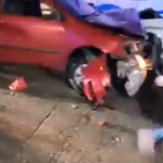 Video: Así fue el momento en que vehículo arrolla a peatón y motorista en medio del tránsito