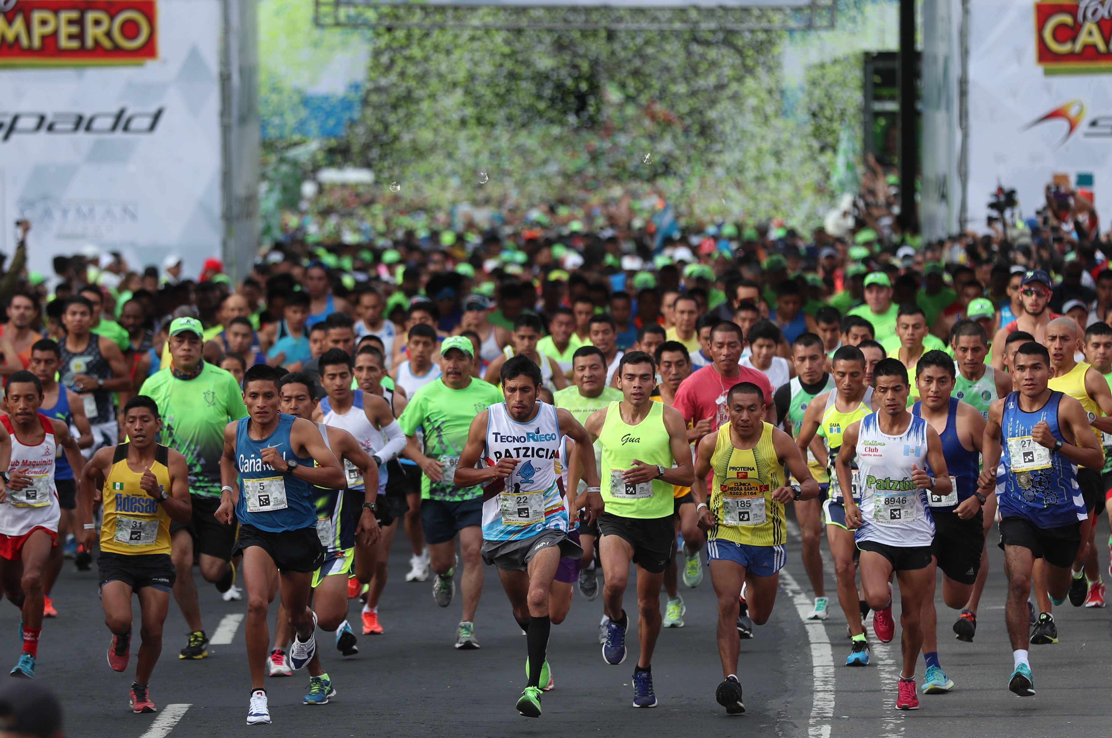 Carrera 21 k organizada por la municipalidad de Guatemala.