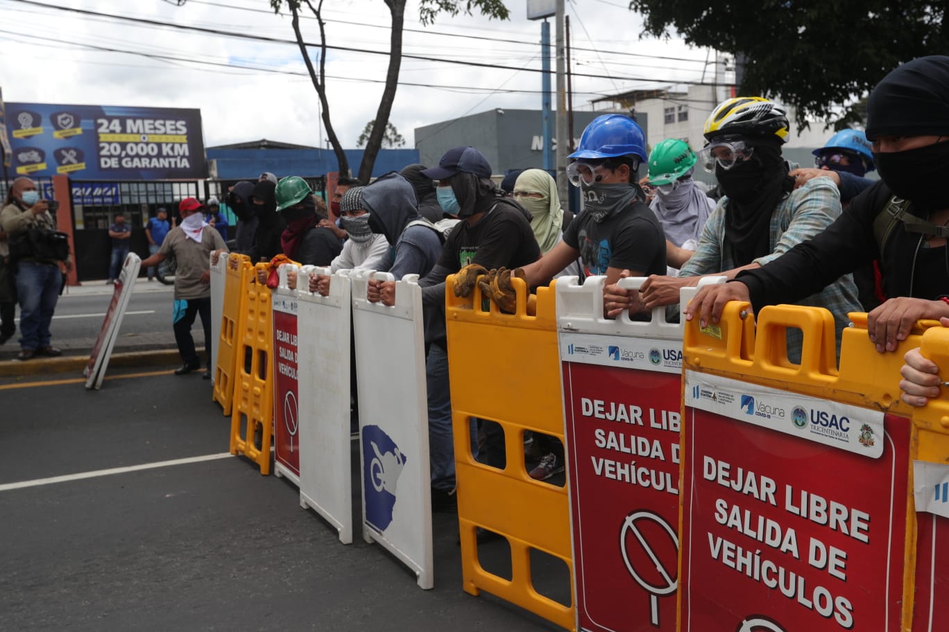 Manifestación avenida Petapa