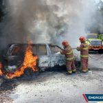 Altercado en la Usac: grupo irrumpe en las instalaciones del campus, central, incendia un vehículo y hay enfrentamiento con estudiantes