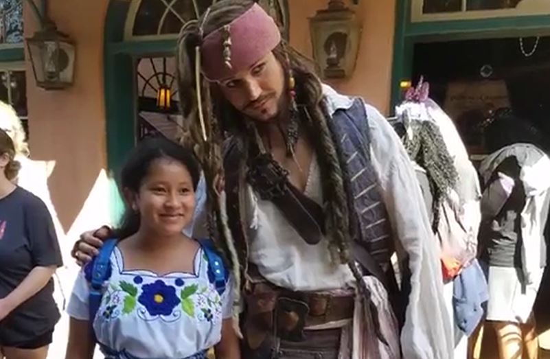 Yahaira Tubac en un viaje a Disney World