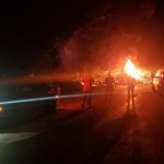 IMÁGENES: Al menos nueve muertos en México por accidente de camión con combustible y bus turístico que prendió en llamas