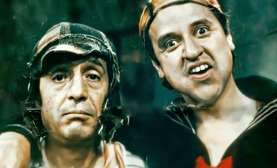 Chespirito y Carlos Villagran
