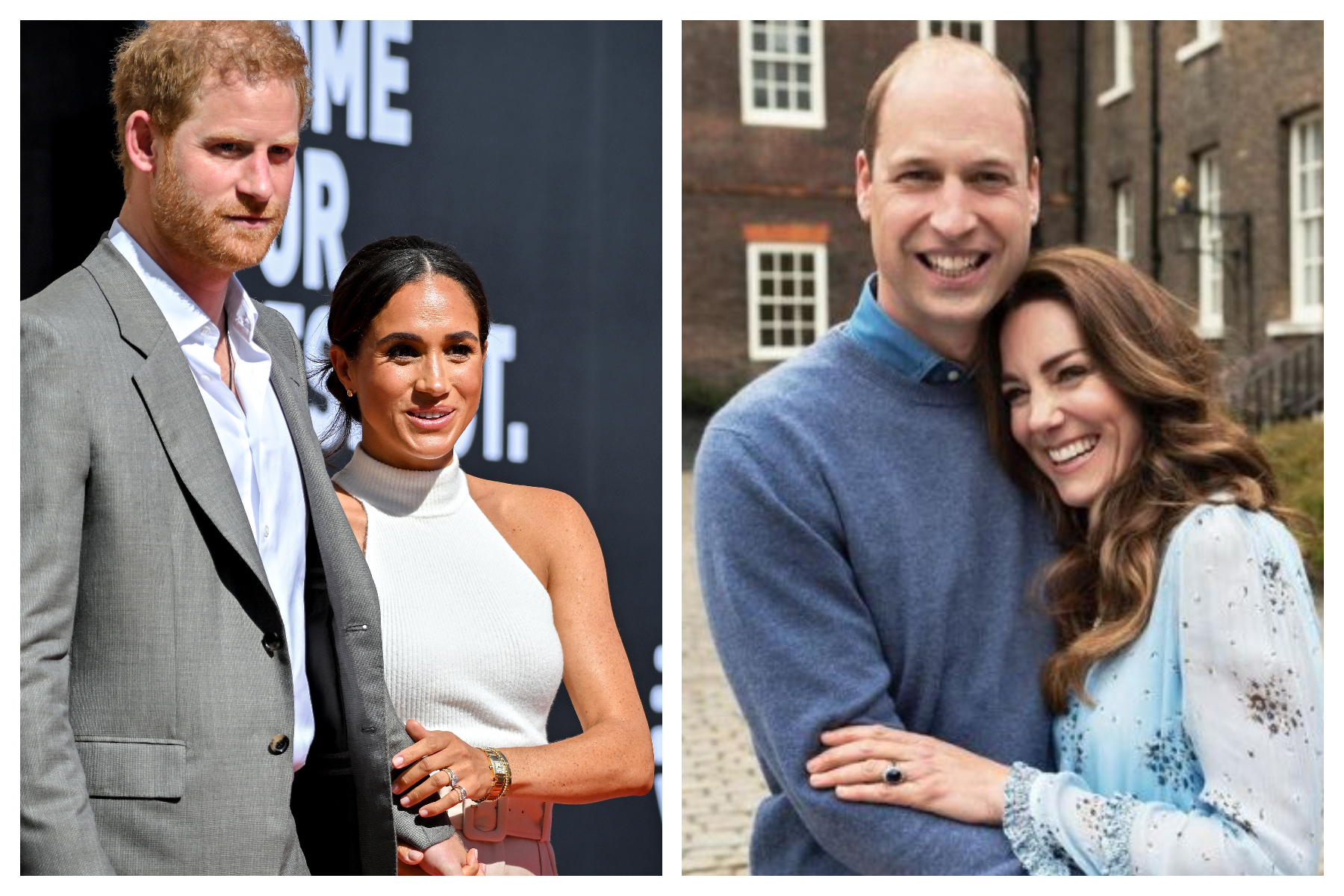 Cómo se diferenció el vestuario de Kate y Meghan durante su reencuentro en Windsor