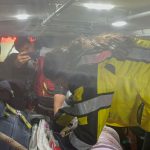 Fotos y vídeos: Así fue el rescate de las tres personas en el hundimiento en Villa Nueva