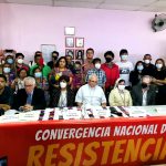 Se forma el colectivo Convergencia Nacional de Resistencia y señala que el país ha caído en una dictadura