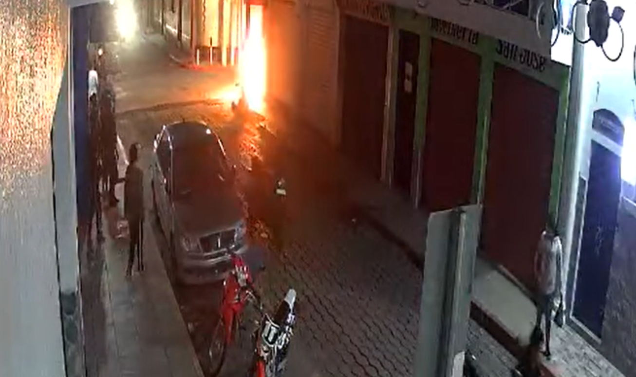 Graban accidente en Jalapa