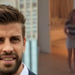 Video: el momento en que Gerard Piqué le pega un pelotazo a Shakira y se burla de ella