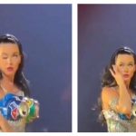Katy Perry preocupa a sus admiradores por un problema en el ojo durante un concierto