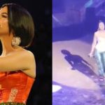 Video: el momento en que Ángela Aguilar sufre una caída mientras canta un famoso tema de Selena
