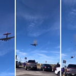 Chocan dos aviones de la Segunda Guerra Mundial en espectáculo aéreo en Texas