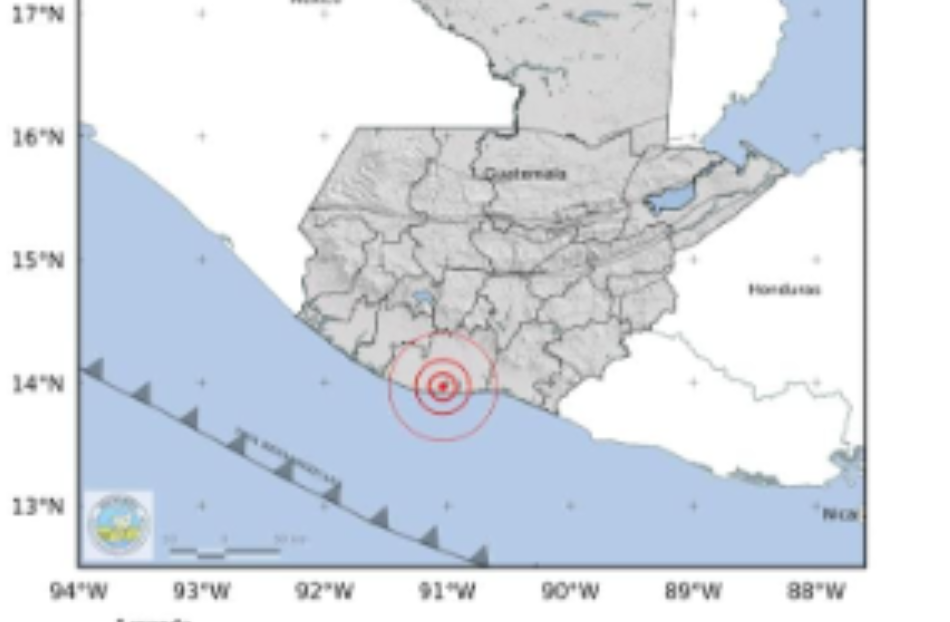 Temblor de magnitud 6.1 sacude Guatemala la noche de este viernes