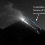 Volcán de Fuego mantiene actividad explosiva con retumbos moderados y fuertes