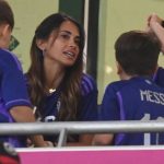 El curioso momento que protagonizaron la esposa e hijo de Lionel Messi durante el partido entre Argentina y Australia