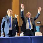 Partido Azul proclama a Isaac Farchi y Mauricio Zaldaña como binomio presidencial
