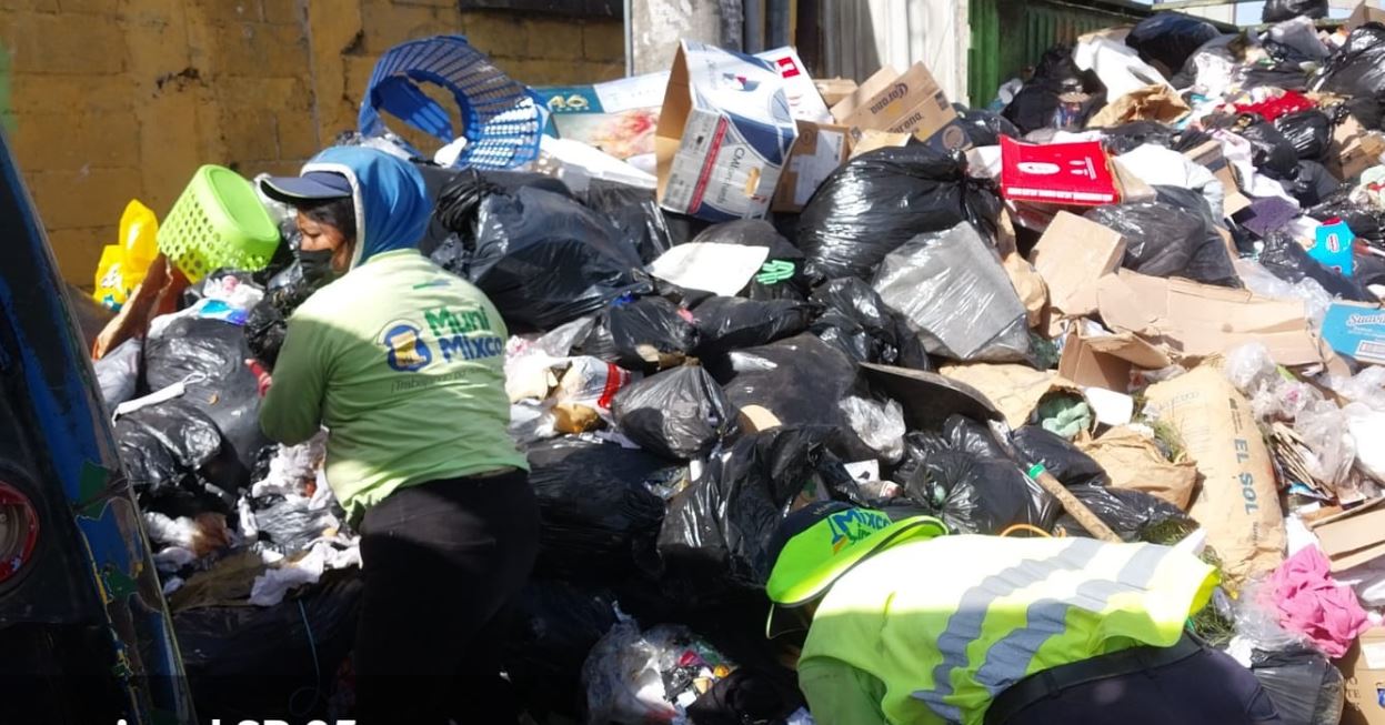 Basura en Mixco: autoridades recogieron 396 metros cúbicos de desechos solidos en dos días luego de la Navidad