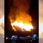 Video: así se extendió el incendio en una discoteca en el puerto San José