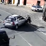 Video muestra cómo se han registrado accidentes de motoristas en Antigua Guatemala