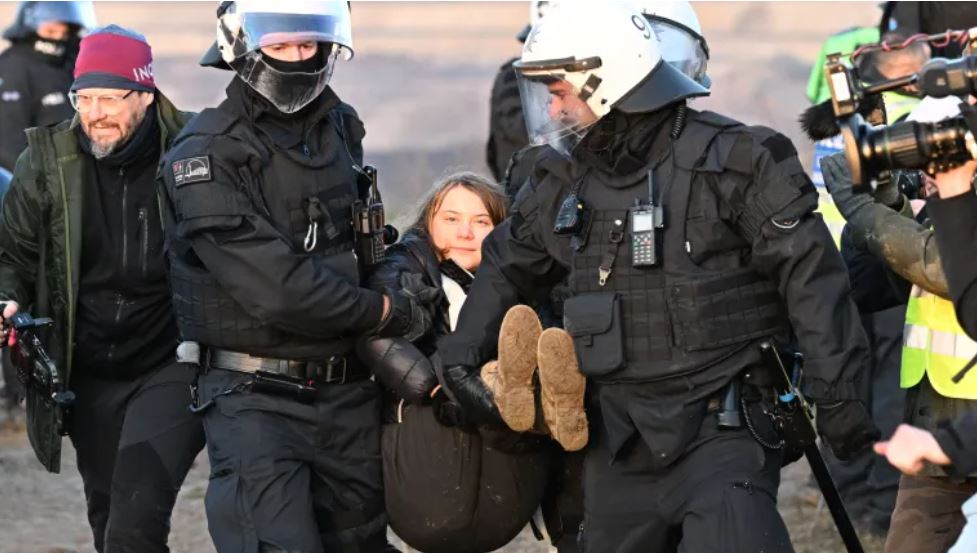 Greta Thunberg detenida en Alemania