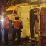 Dos accidentes de tránsito se registran en el Anillo Periférico durante la madrugada de este sábado 25 de febrero