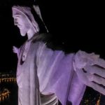 Las imágenes que muestran cómo un rayo golpeó el Cristo Redentor en Río de Janeiro, Brasil