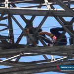 Video: Así se paralizó el tránsito para el rescate de un hombre que escaló la Torre del Reformador este 14 de febrero