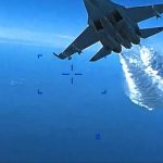 Video: las imágenes del incidente entre el dron de Estados Unidos y un avión ruso SU-27