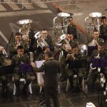 Así se celebró el día del cucurucho mediante el concierto de las marchas fúnebres en el Arco de Correos