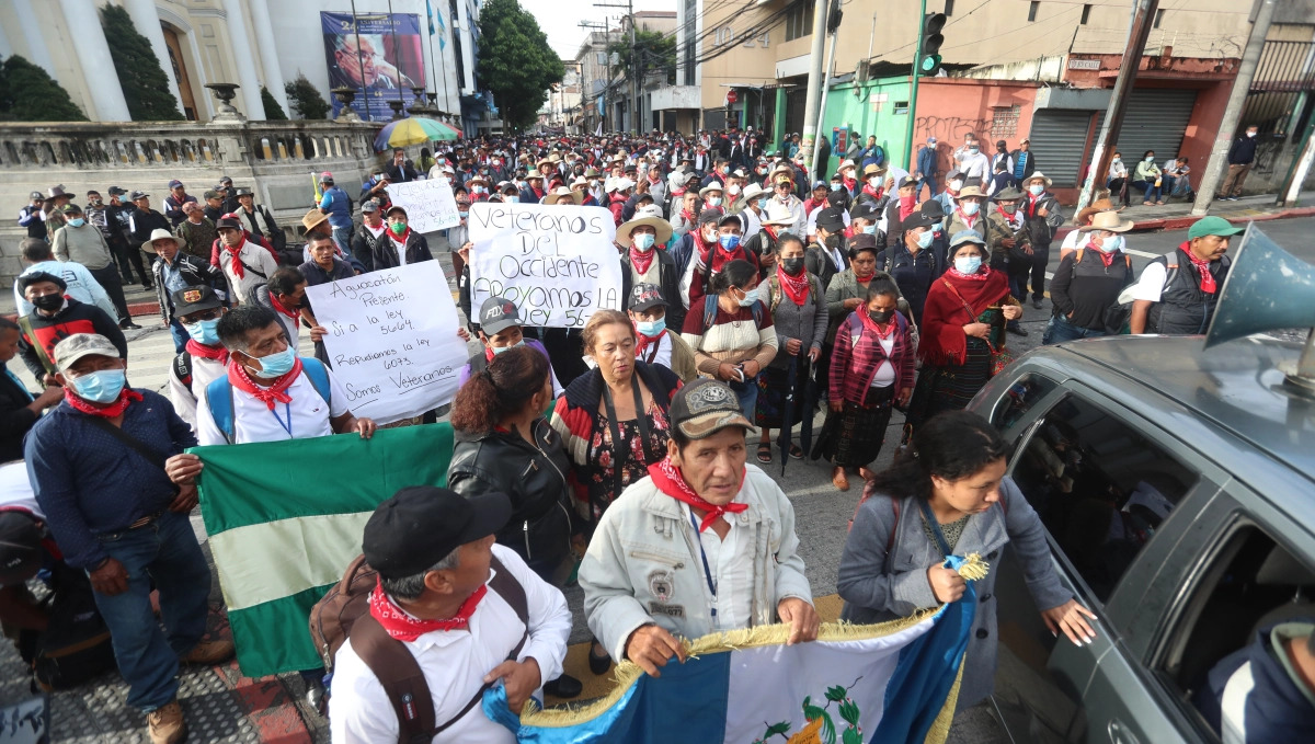 Manifestaciones en Guatemala: Veteranos del Ejército anuncian movilizaciones para el 7 de marzo en diferentes puntos
