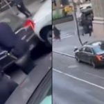 Video: agente de la policía de Nueva York es atropellado por un hombre enfurecido
