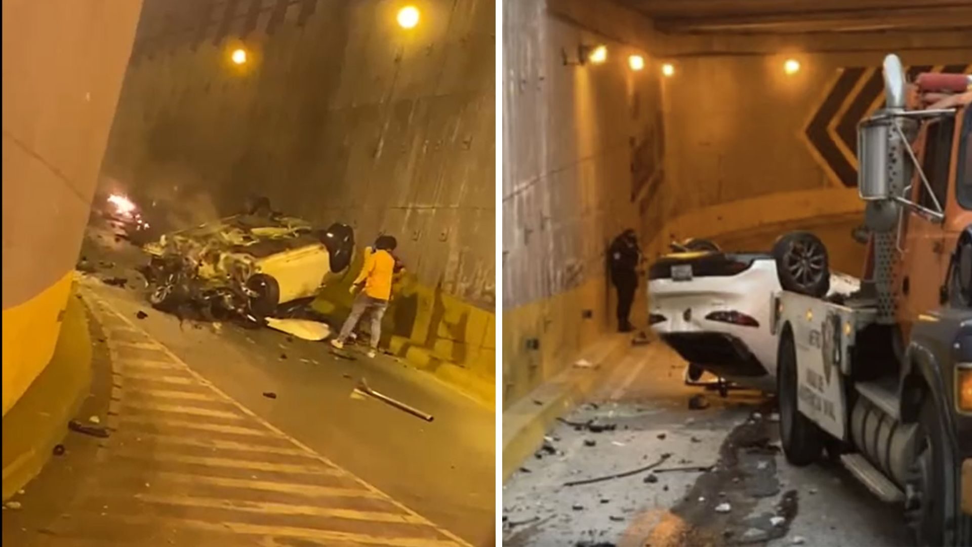 accidente de transito viaducto zona 10 guatemala 22 abril 2023