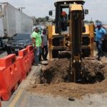 Fuga de agua complica movilidad en San Miguel Petapa y PMT recomienda estas rutas alternas