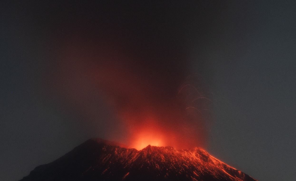 Volcán de Popocatépetl.