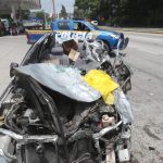 Video: el instante en que vehículo pierde el control y provoca accidente en la ruta al Atlántico