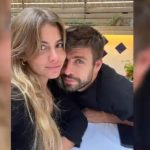 Gerard Piqué cuida a Clara Chía de la prensa en la celebración de la boda de su hermano