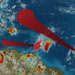 Tormenta Cindy se fortalece rumbo a las Antillas Menores y Bret en camino a disiparse