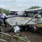 Avioneta hace aterrizaje forzoso en cañaverales de Masagua, Escuintla y esto se sabe del accidente aéreo