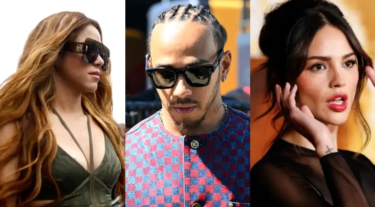 Shakira y Lewis Hamilton