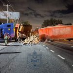 Accidentes en Amatitlán y Bajada de Villa Lobos complicaron el paso vehicular hacia el Sur