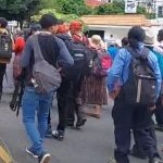 Representantes de los 48 Cantones de Totonicapán manifiestan en la capital para pedir la renuncia de la fiscal Consuelo Porras