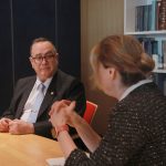 Presidente Giammattei se reúne con personeros de la OIM y abordan varios temas