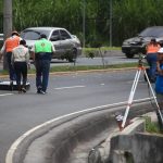 Imágenes captadas con dron muestran la magnitud del socavón en el bulevar Lourdes