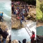 Laguna Encantada: comunitarios utilizan cámaras para localizar a turista, pero aún deben afrontar una dificultad para retirarlo del agua