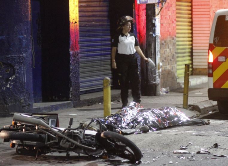 Accidente de tránsito en la zona 1 de Villa Nueva